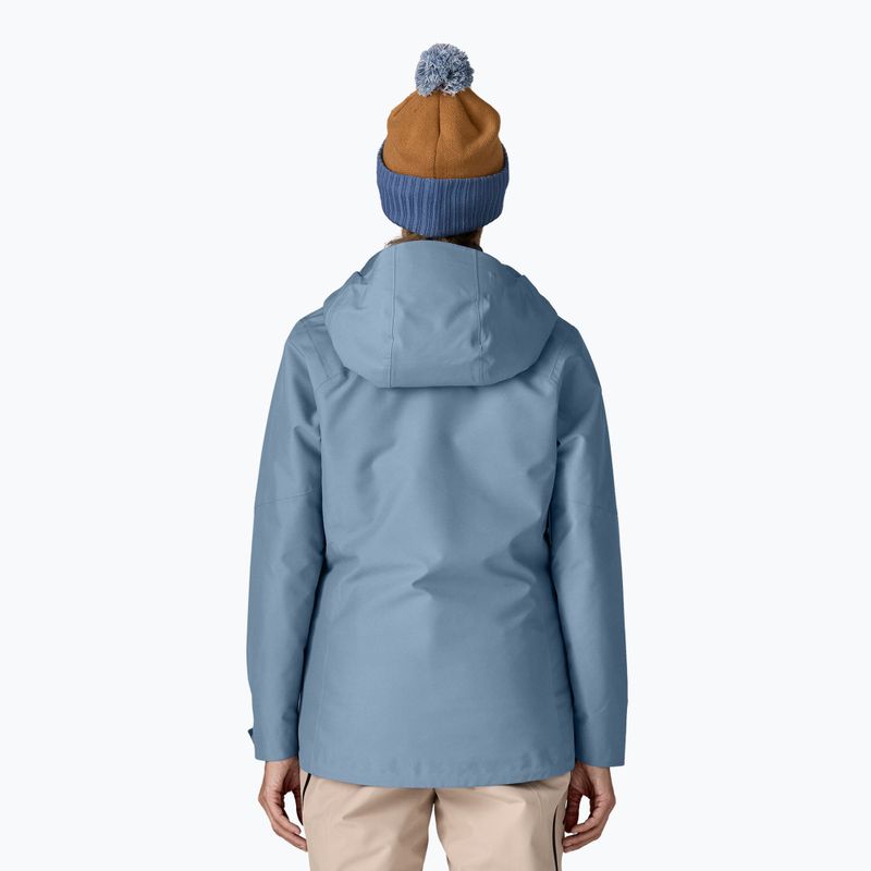 Dámska bunda do dažďa Patagonia Insulated Powder Town barnacle blue 2