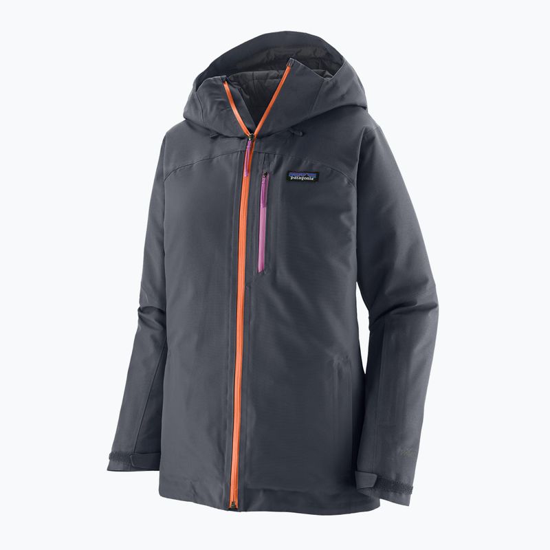 Dámska bunda do dažďa Patagonia Insulated Powder Town smolder blue w / orange peel 8