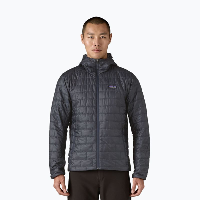 Pánska páperová bunda Patagonia Nano Puff Hoody smolder blue