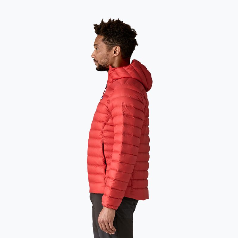 Pánska páperová bunda  Patagonia Down Sweater Hoody amanita red 4
