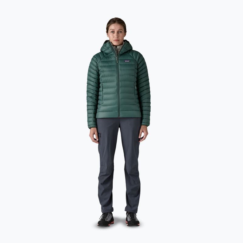 Dámska páperová bunda Patagonia Down Sweater Hoody cascade green 2