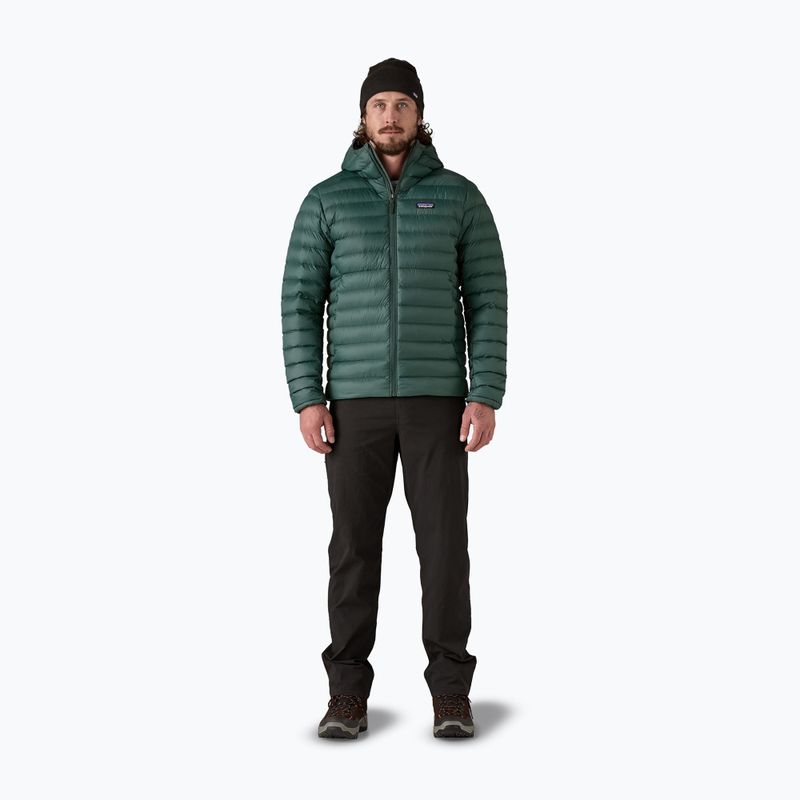 Pánska páperová bunda Patagonia Down Sweater Hoody cascade green 2