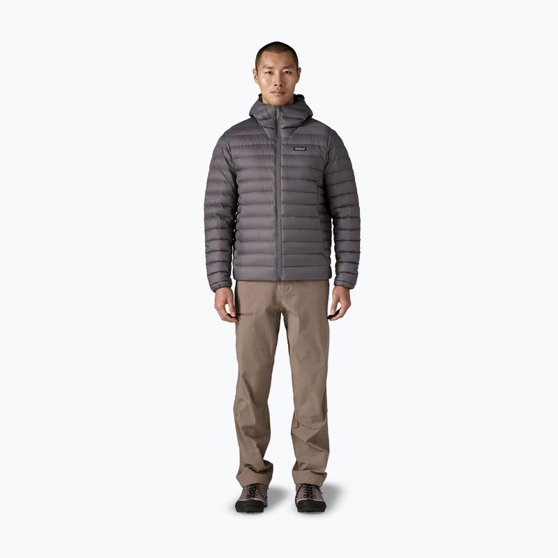 Pánska páperová bunda  Patagonia Down Sweater Hoody forge grey w/forge grey 2