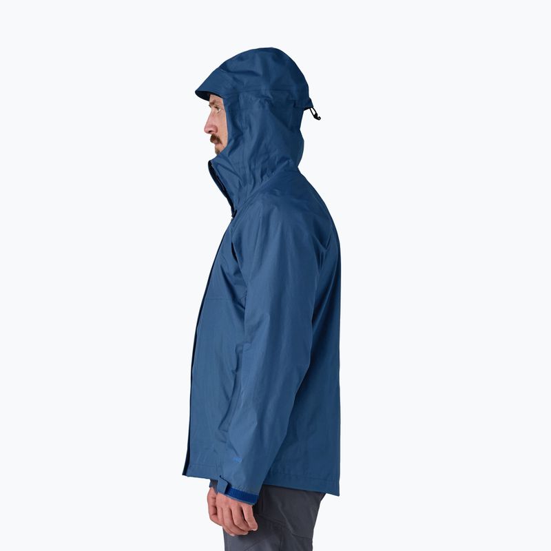 Pánska bunda do dažďa Patagonia Torrentshell 3L Rain clement blue 3