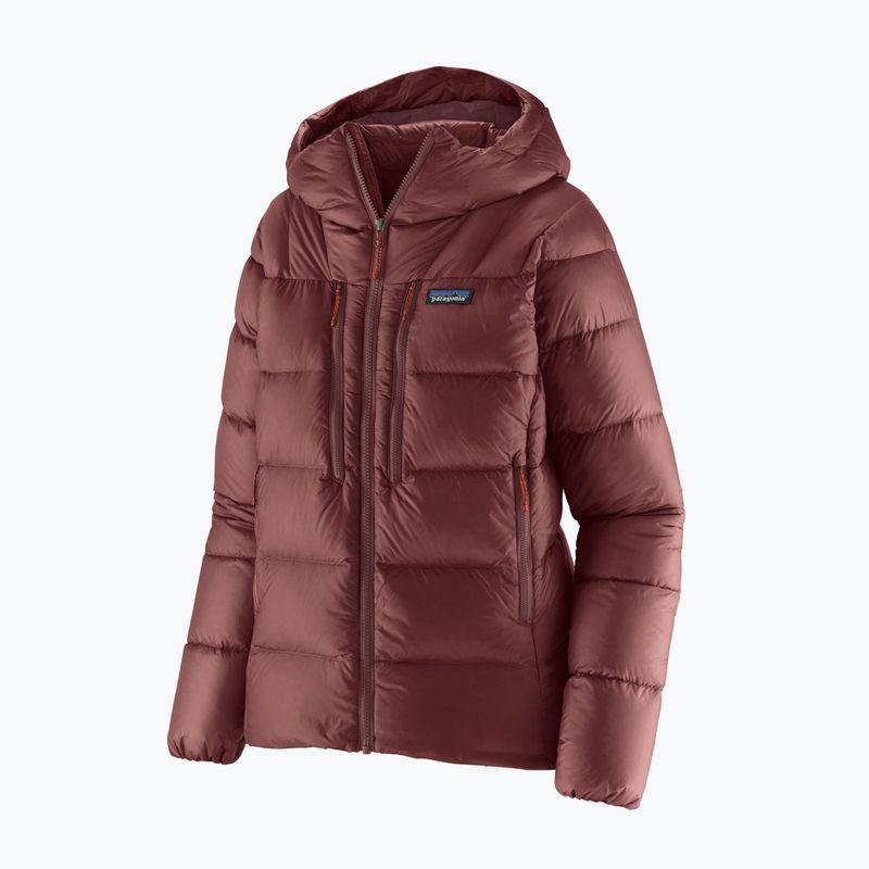 Dámska páperová bunda Patagonia Fitz Roy Down Hoody dark ruby w / sizzle red
