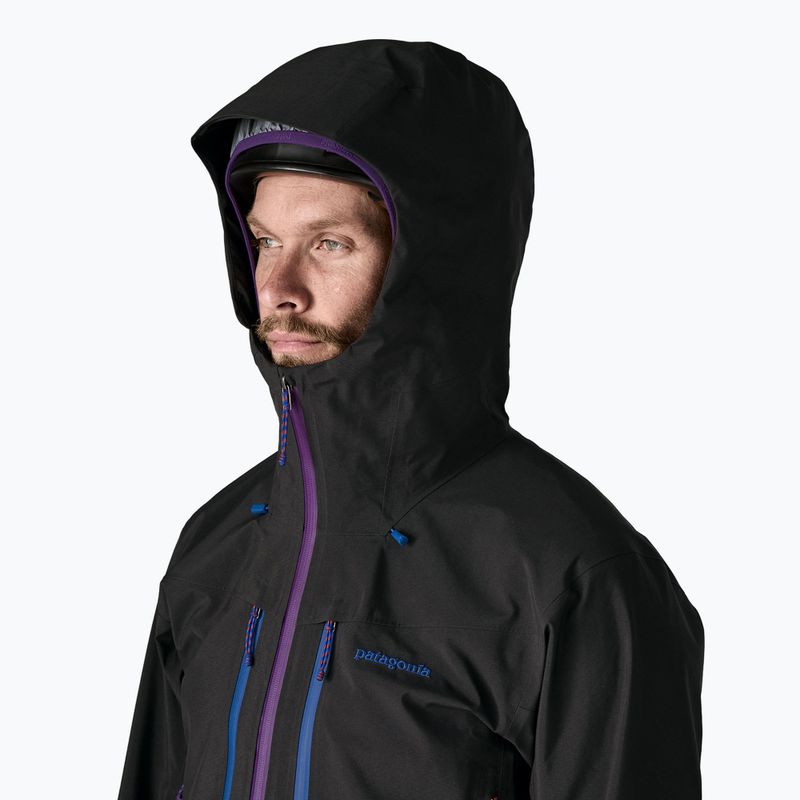 Pánska bunda do dažďa Patagonia Pluma Pro black 5