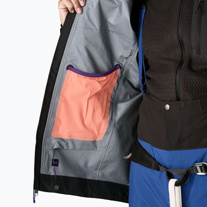 Pánska bunda do dažďa Patagonia Pluma Pro black 10