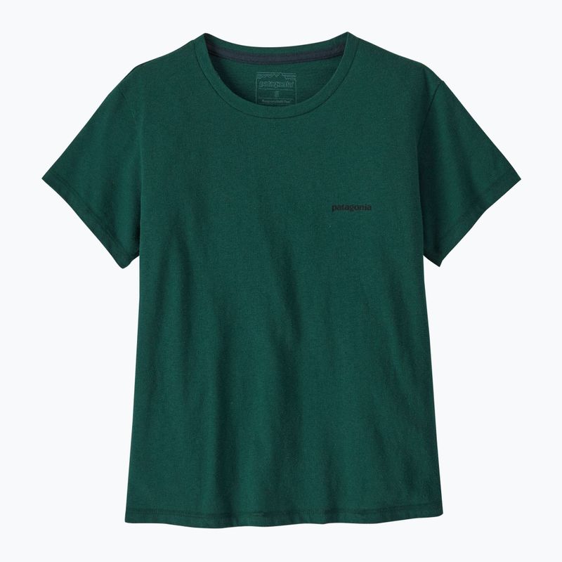 Dámske tričko Patagonia P-6 Logo Responsibili-Tee cascade green 3