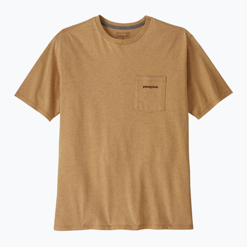 Pánske  tričko Patagonia Boardshort Logo Pocket Responsibili talon gold 4