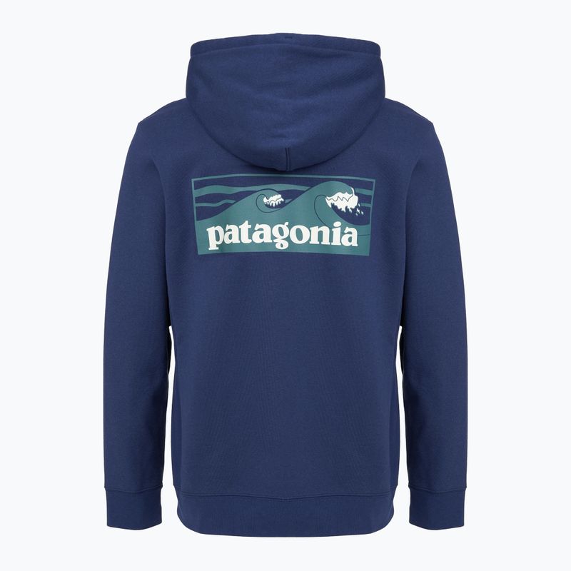 Pánska mikina Patagonia Boardshort Logo Uprisal Hoody clement blue 2