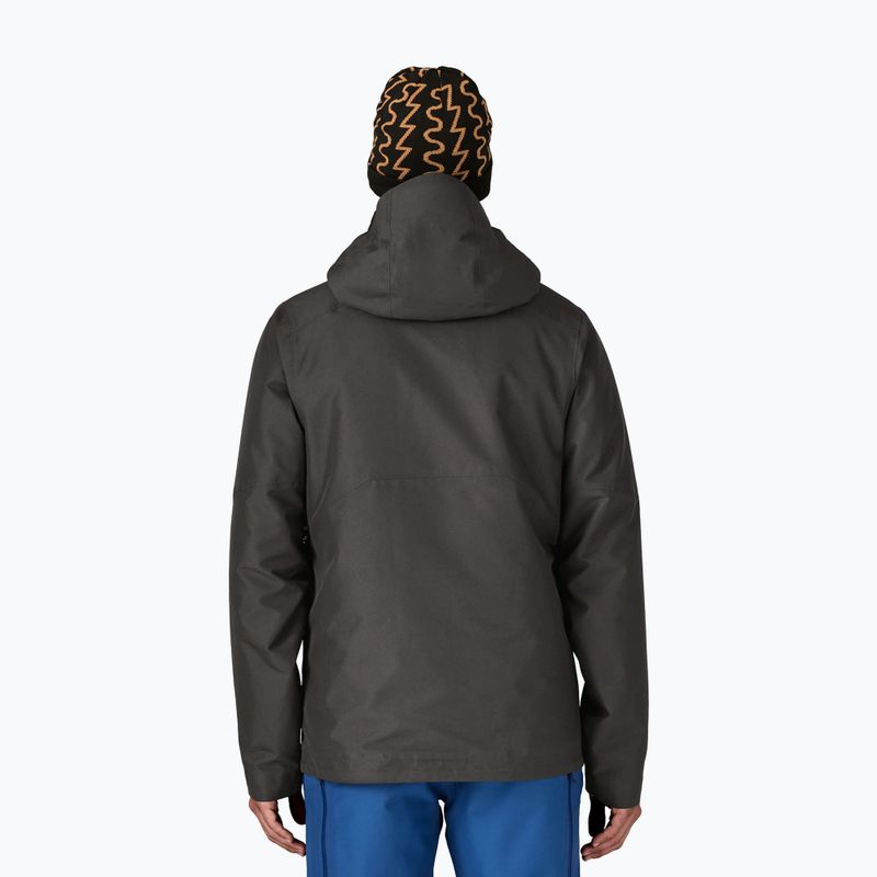 Pánska lyžiarska bunda Patagonia Insulated Powder Town black 2