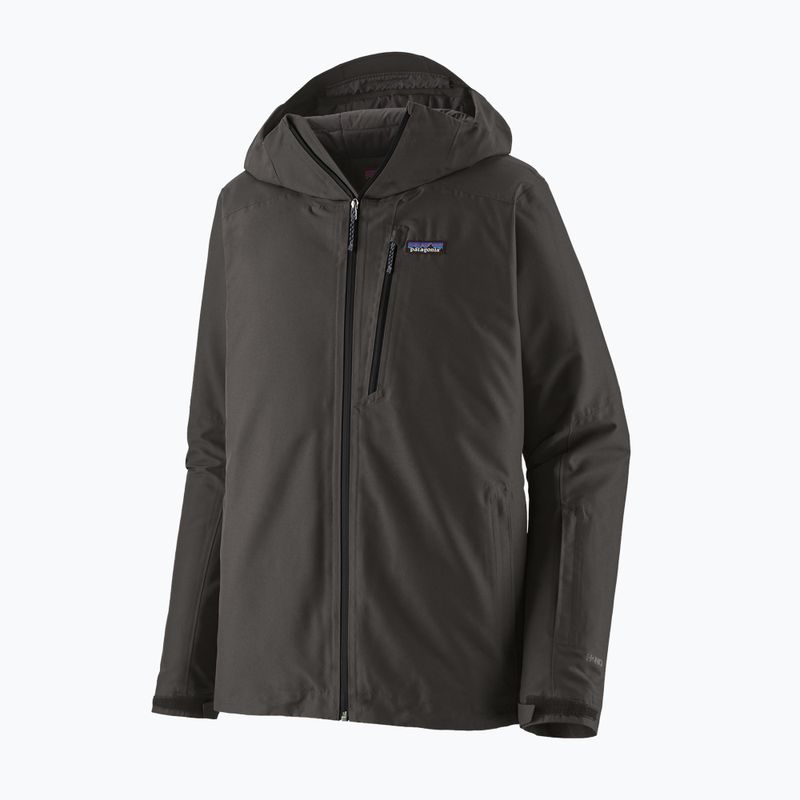 Pánska lyžiarska bunda Patagonia Insulated Powder Town black 3