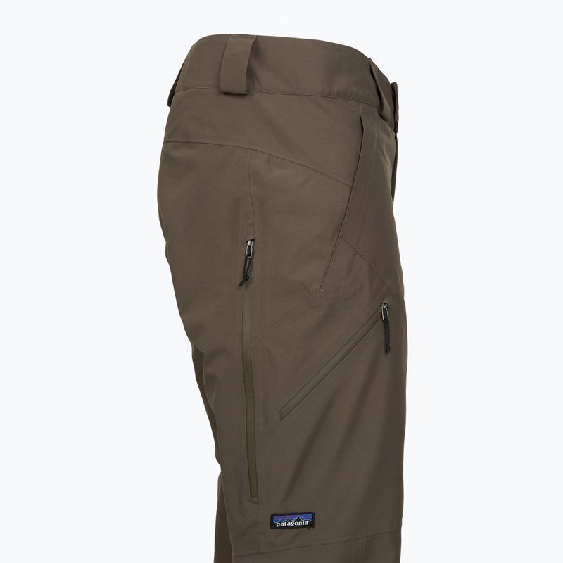 Pánske lyžiarske nohavice Patagonia Insulated Powder Town merlow brown marlow brown 3