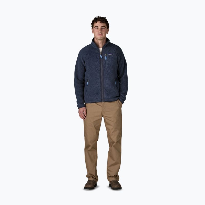Pánska trekingová mikina Patagonia Retro Pile new navy w/sunken blue 2