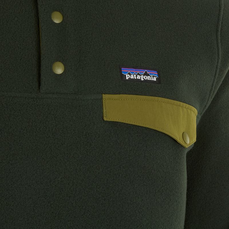 Pánska trekingová mikina Patagonia LW Synch Snap-T P / O old growth green 3