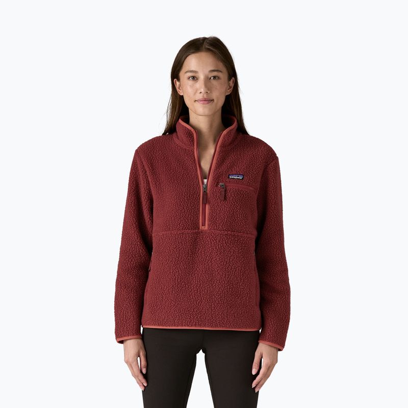 Dámska fleece mikina Patagonia Retro Pile Marsupial sequoia red
