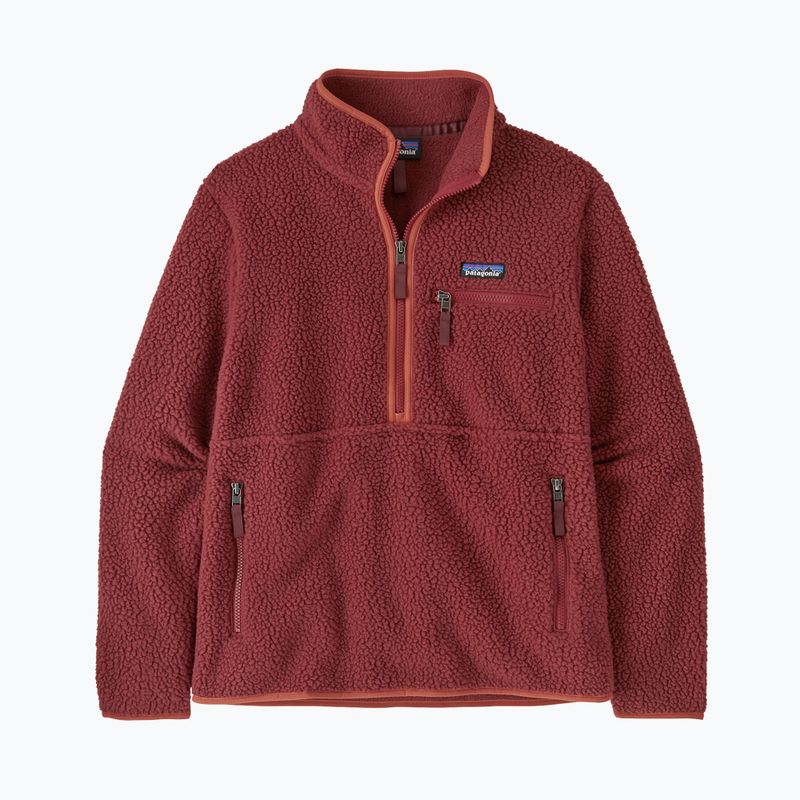 Dámska fleece mikina Patagonia Retro Pile Marsupial sequoia red 3