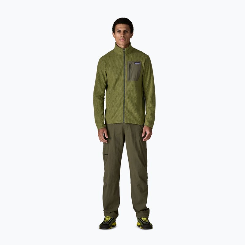 Pánska trekingová mikina Patagonia R1 Air caper green 2