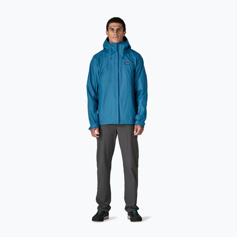Pánska nepremokavá bunda Patagonia Torrentshell 3L Rain aquatic blue 2