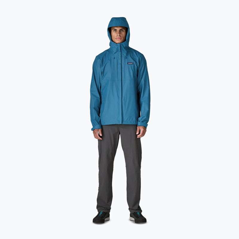 Pánska nepremokavá bunda Patagonia Torrentshell 3L Rain aquatic blue 4