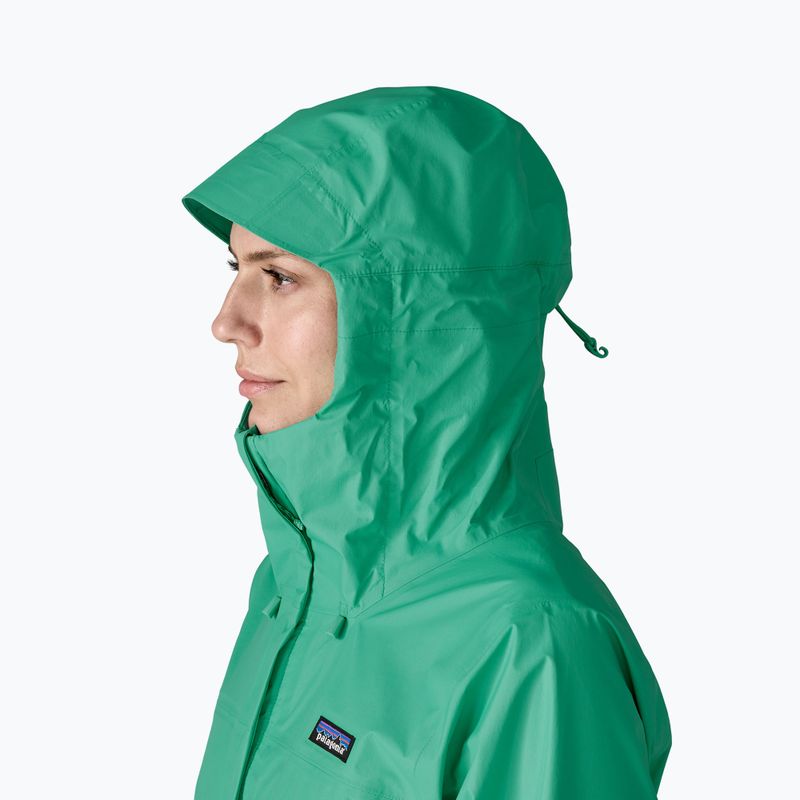 Dámska nepremokavá bunda Patagonia Torrentshell 3L Rain aqua stone 5