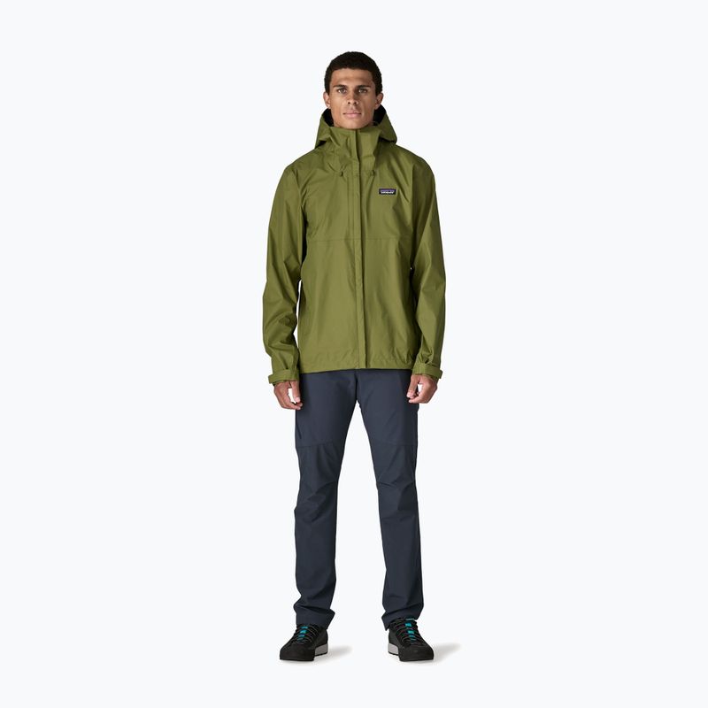 Pánska nepremokavá bunda Patagonia Torrentshell 3L Rain caper green 2