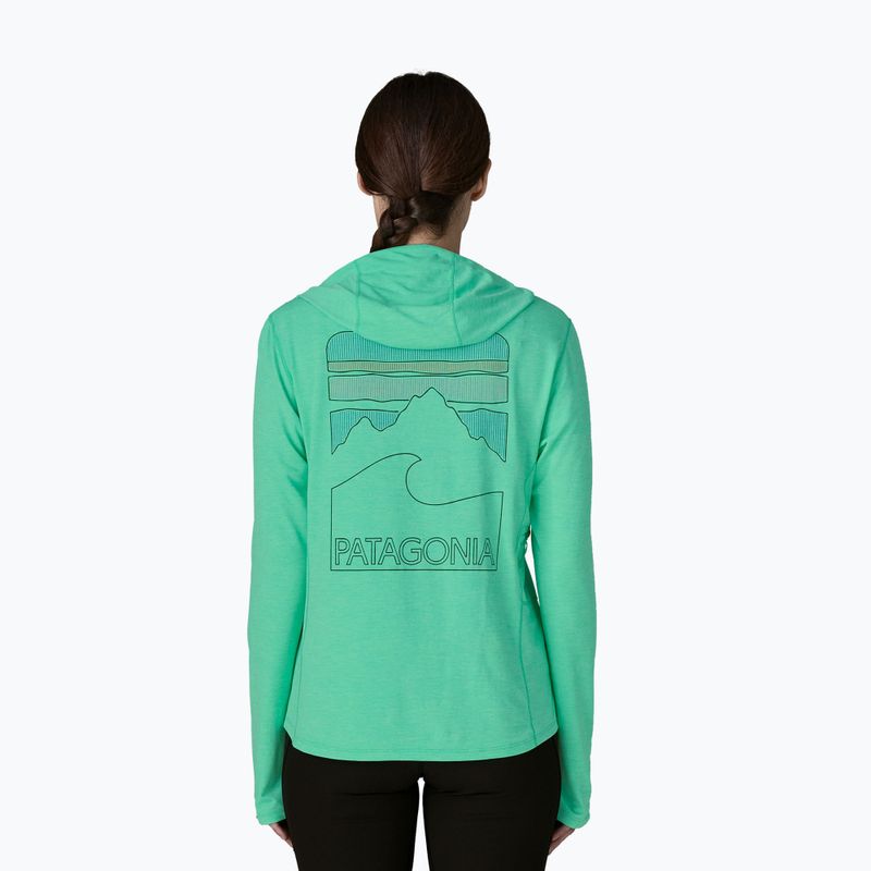 Dámska mikina Patagonia Capilene Cool Sun Hoody aqua stone/early teal x-dye 2