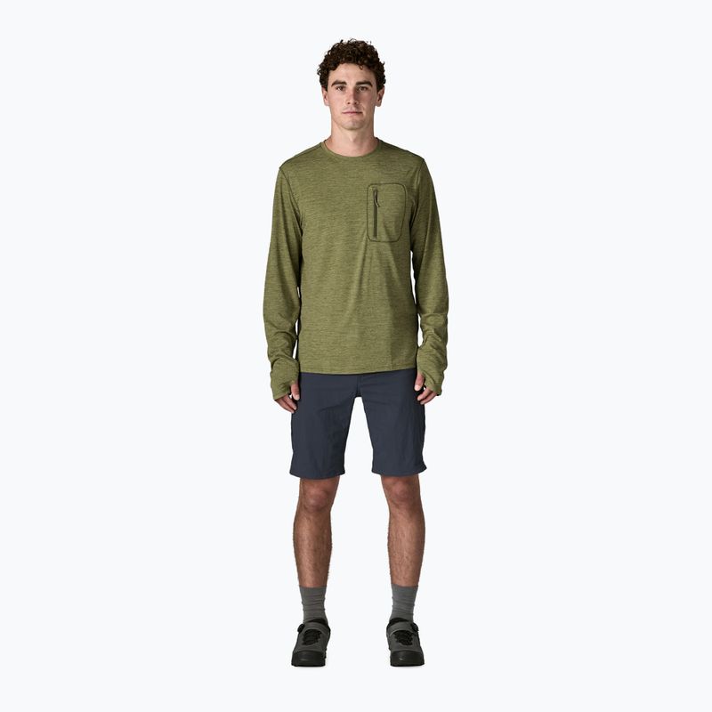 Pánske tričko longsleeve Patagonia Capilene Cool Sun caper green/buckhorn green x-dye 2