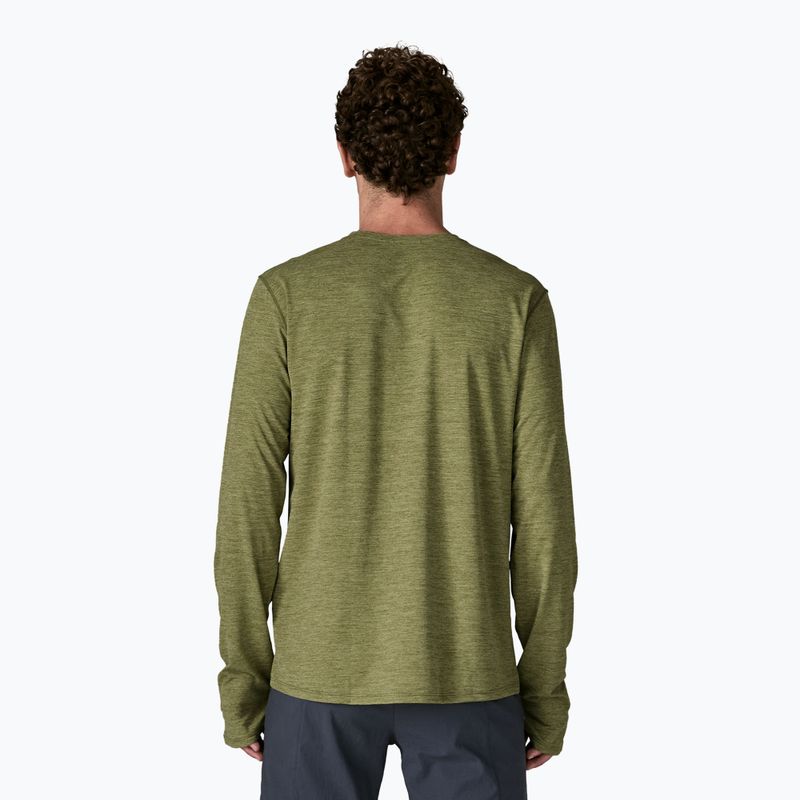 Pánske tričko longsleeve Patagonia Capilene Cool Sun caper green/buckhorn green x-dye 3