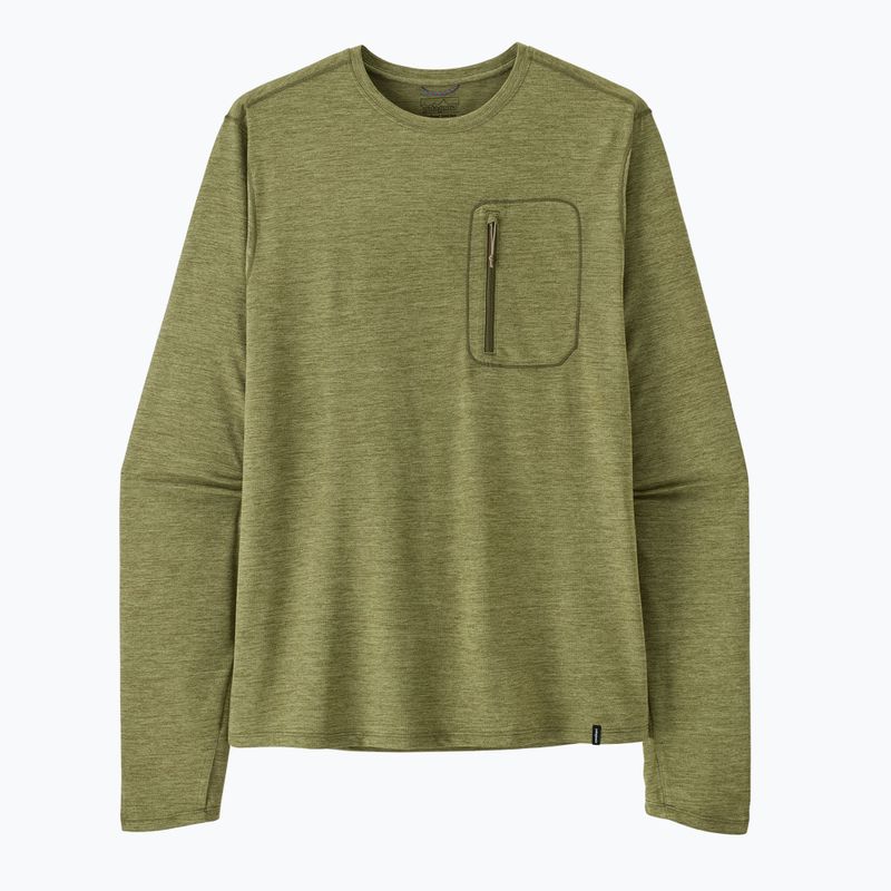 Pánske tričko longsleeve Patagonia Capilene Cool Sun caper green/buckhorn green x-dye 7