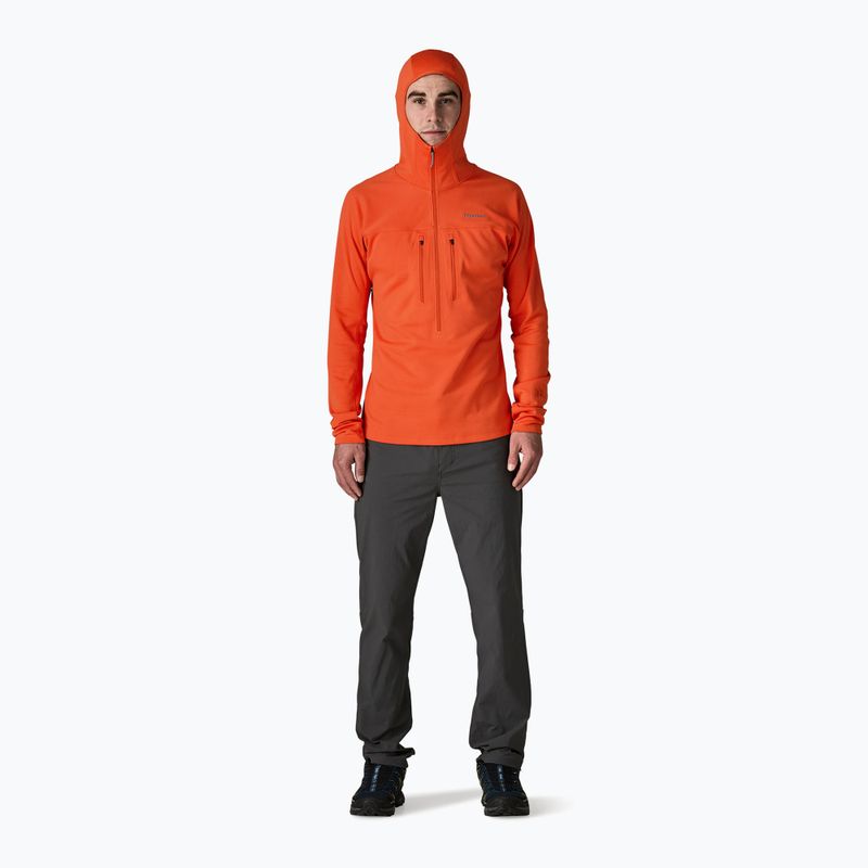 Pánska mikina Patagonia R1 Ultralight Hoody coal orange 2