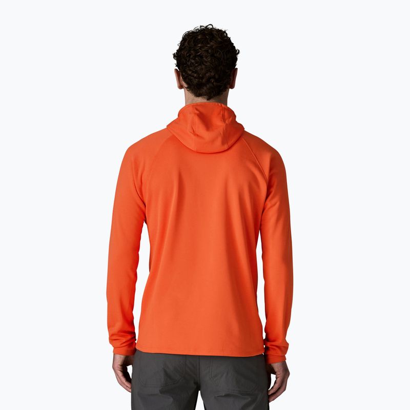 Pánska mikina Patagonia R1 Ultralight Hoody coal orange 3