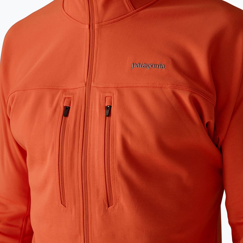 Pánska mikina Patagonia R1 Ultralight Hoody coal orange 7
