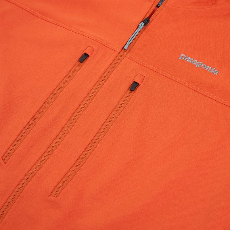 Pánska mikina Patagonia R1 Ultralight Hoody coal orange 12