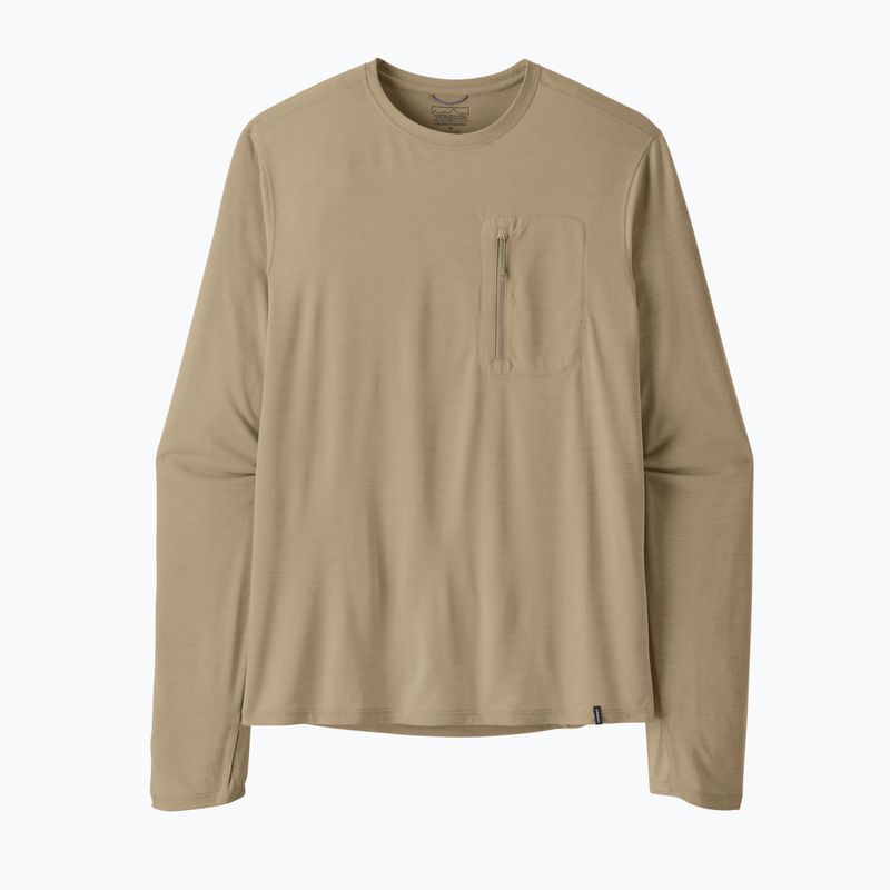 Pánske tričko longsleeve Patagonia Capilene Cool Sun seabird grey/light seabird grey x-dye 7