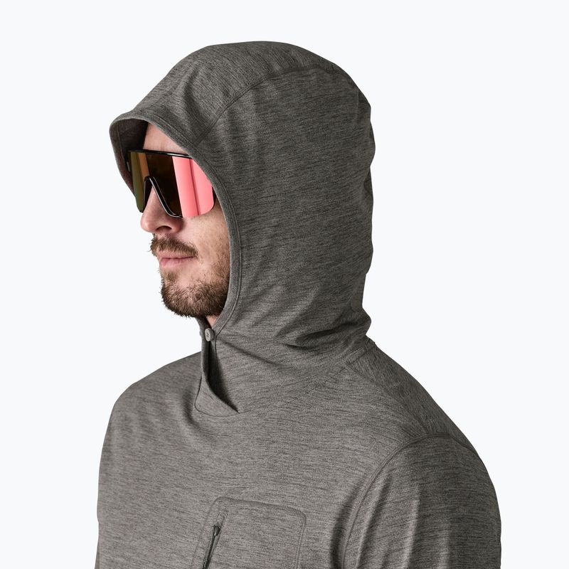 Pánska mikina Patagonia Capilene Cool Sun Hoody forge grey/noble grey x-dye 5