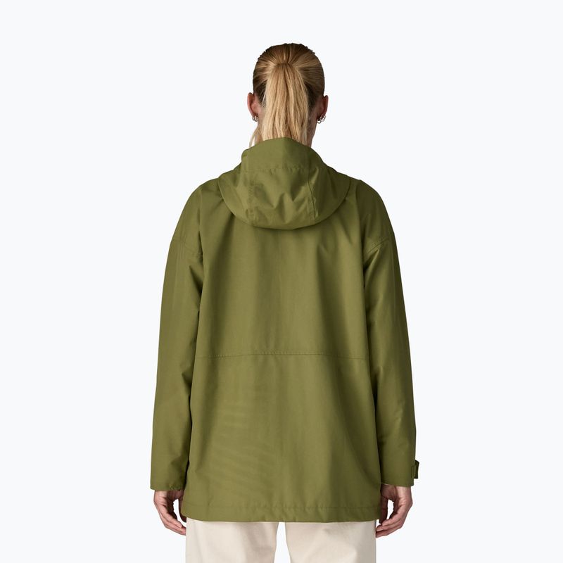 Dámska nepremokavá bunda Patagonia Outdoor Everyday Rain caper green 4
