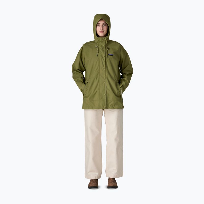 Dámska nepremokavá bunda Patagonia Outdoor Everyday Rain caper green 5