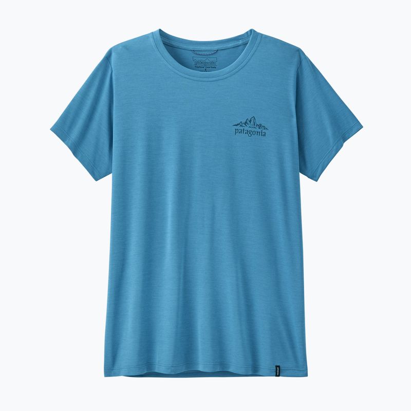 Dámske tričko Patagonia Capilene Cool Daily - Cloud Crag shore blue/light shore blue x-dye 2