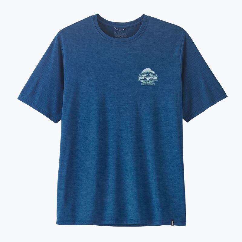 Pánske tričko Patagonia Capilene Cool Daily - Great Waves clement blue/light clement blue x-dye 5