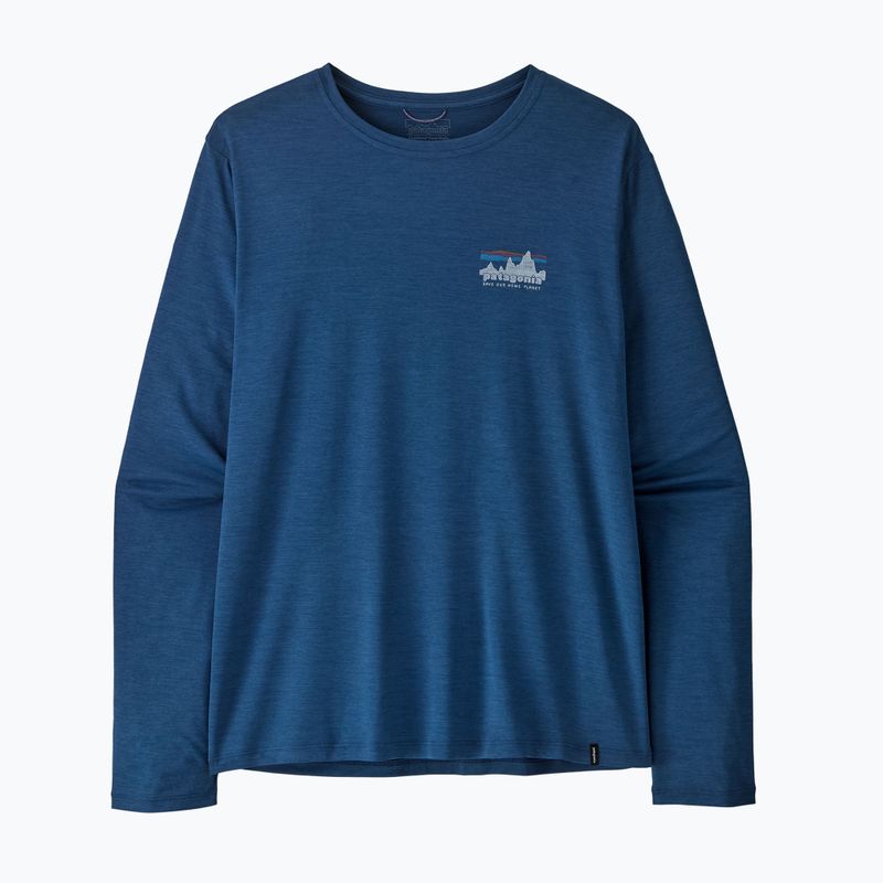 Pánske tričko longsleeve Patagonia Capilene Cool Daily - '73 Skyline clement blue/light clement blue x-dye 5