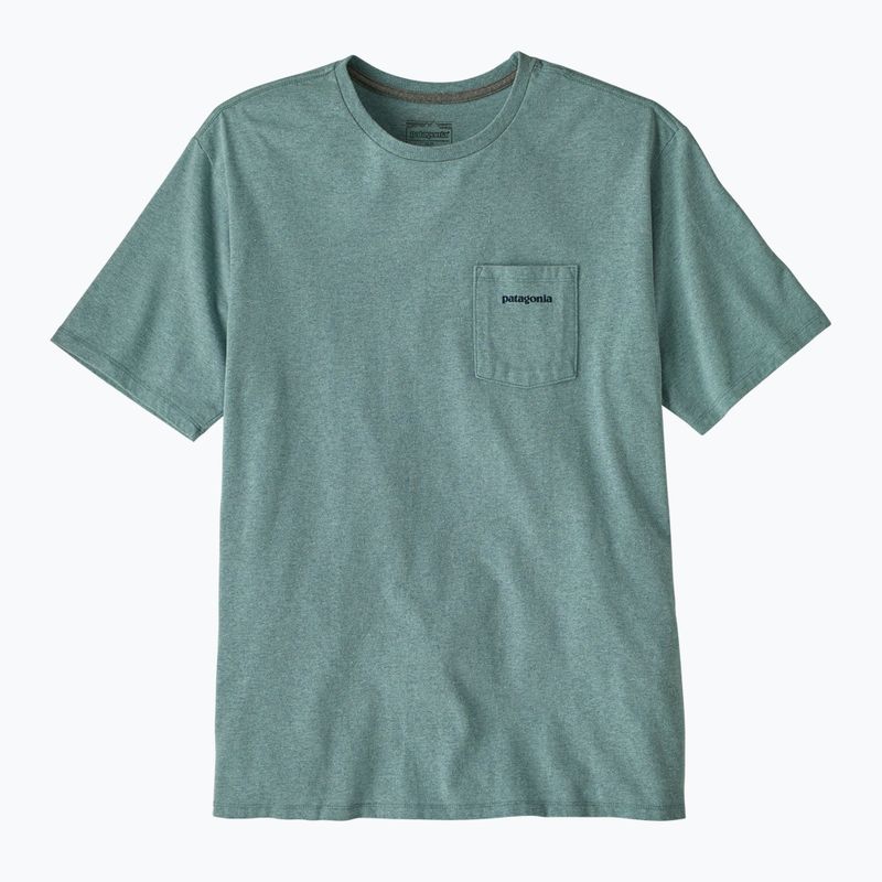 Pánske tričko Patagonia Boardshort Logo Pocket Responsibili blue sage