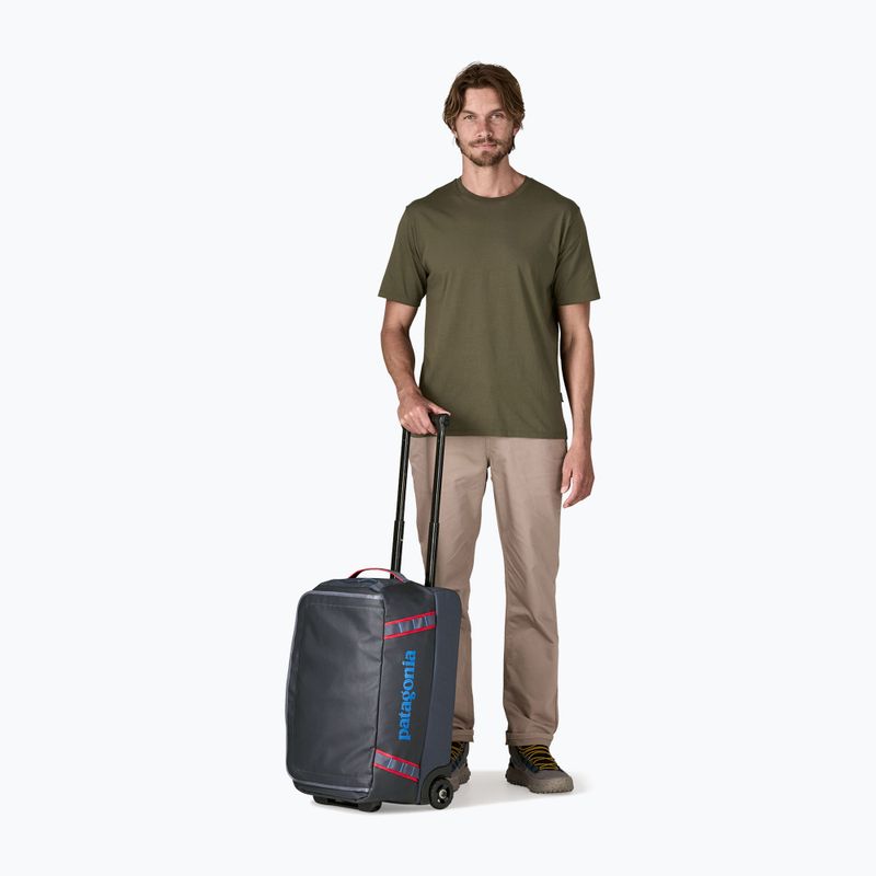 Cestovná taška Patagonia Black Hole Wheeled Duffel 40 l smolder blue/amanita red 4