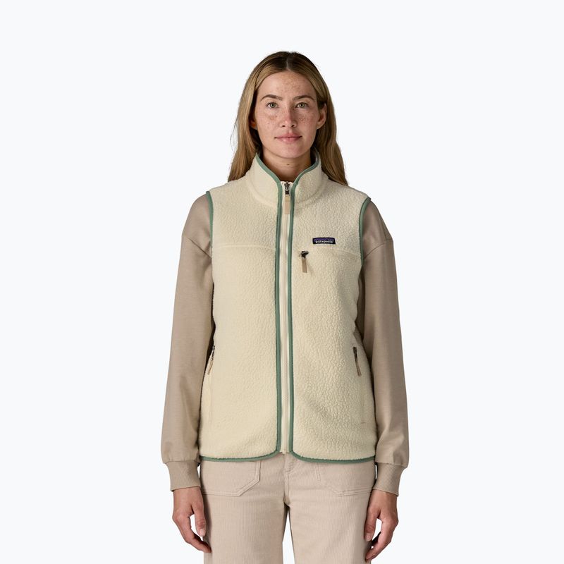 Dámska vesta Patagonia Retro Pile natural w/ellwood green