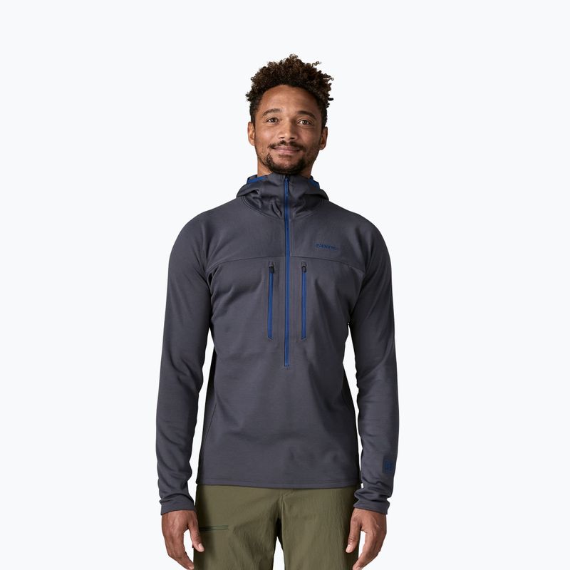 Pánska mikina Patagonia R1 Ultralight Hoody smolder blue