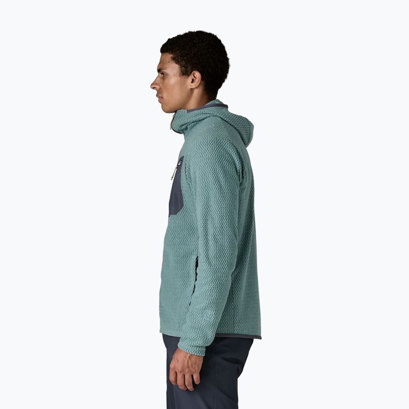 Pánska trekingová mikina Patagonia R1 Air Full Zip Hoody blue sage 4