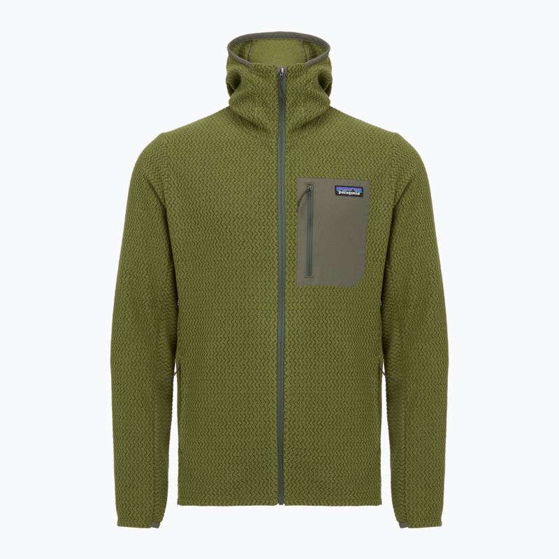 Pánska trekingová mikina Patagonia R1 Air Full Zip Hoody caper green