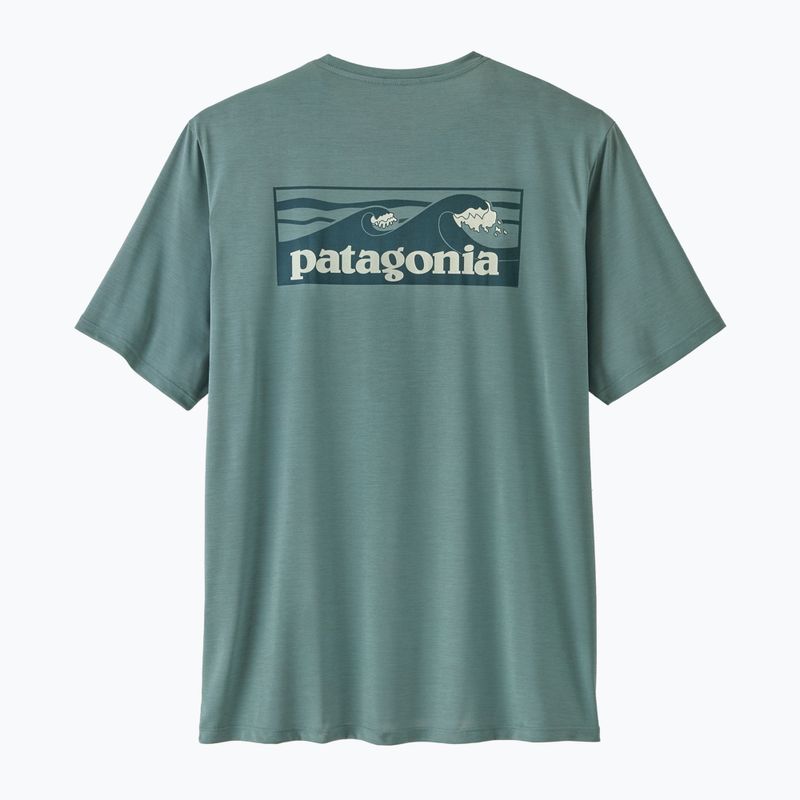 Pánske tričko Patagonia Capilene Cool Daily - Boardshort Logo blue sage/light blue sage x-dye 6