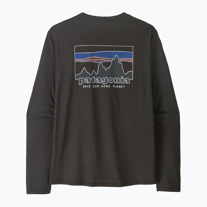 Pánske tričko longsleeve Patagonia Capilene Cool Daily - '73 Skyline black 2