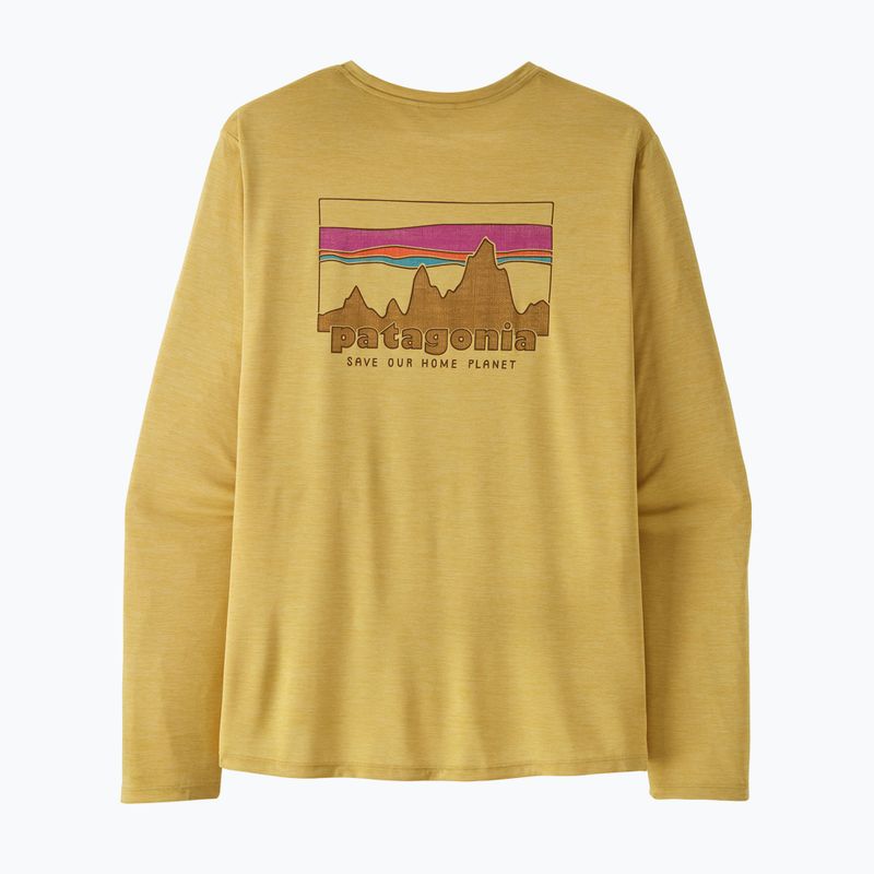 Pánske tričko longsleeve Patagonia Capilene Cool Daily - '73 Skyline limestone yellow/light limestone yellow c-dye 2